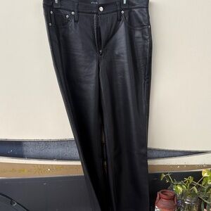 J. Crew Black Faux Leather Pants